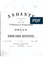 Edouard Batiste Andante in E minor