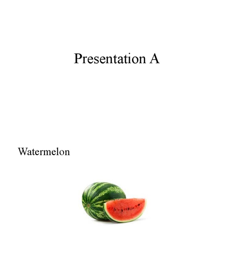 Watermelon | PDF