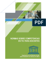Normas UNESCO Sobre Competencias en TIC Para Docentes