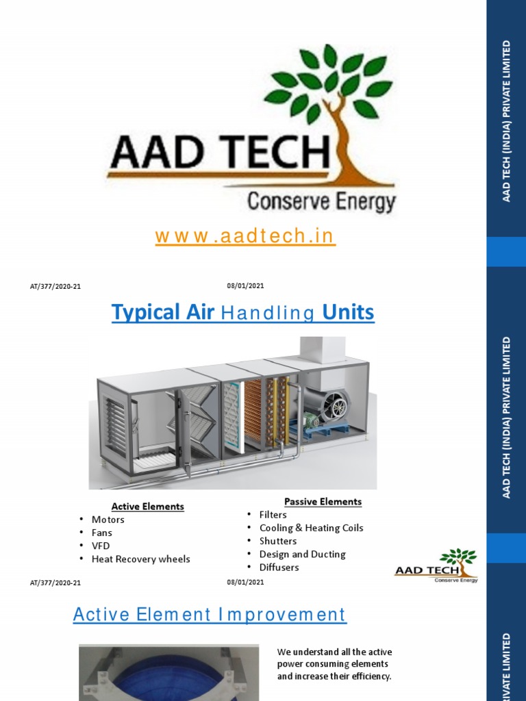 Proposal of Retrofit of AHU For Ester Industries Limited, Uttarakhand 08 01 2021 PDF