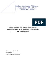 Distintas Aplicaciones de Los Computadores en La Sociedad y Elementos Del Computador ALEJANDRO