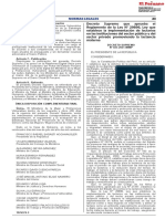 D.S Que Aprueba El Reglamento de La Ley n 29896 Decreto Supremo n 023 2021 Lactario