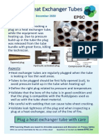 20.10 EPSC Learning Sheet - Plugged Heat Exchanger Tube