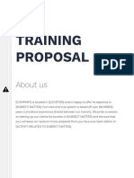 Training Proposal: About Us