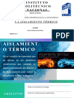 3.4 Aislamiento Térmico