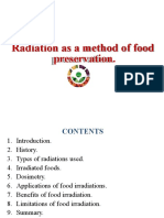 Radiation As A Method of Food Preservation