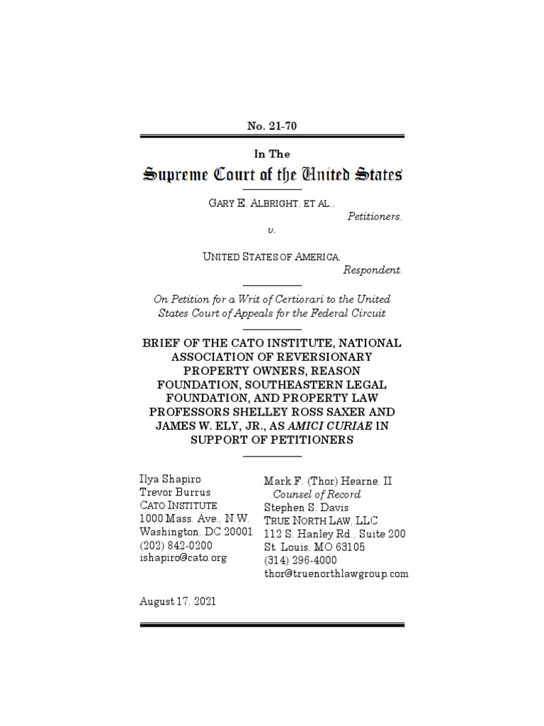 Albright v. United States | PDF | Abstention Doctrine | Supreme Court ...