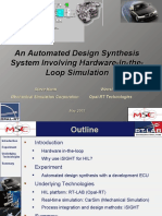 An Automated Design Synthesis System Involving Hardware-In-the-Loop Simulation