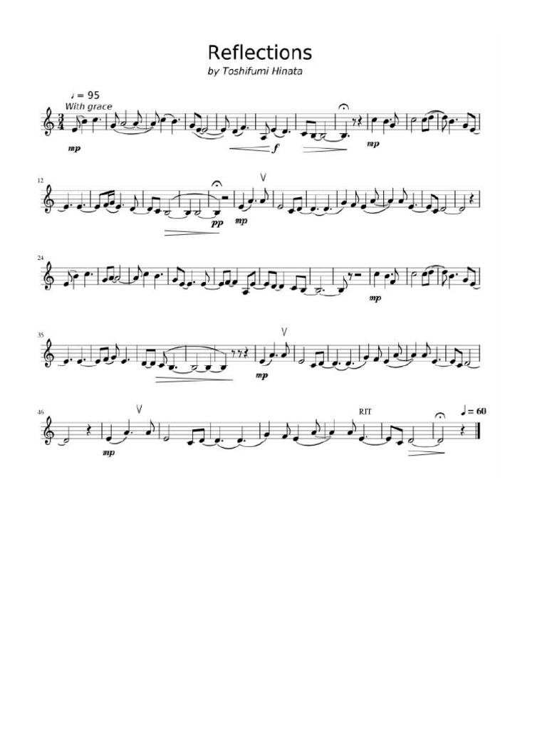 Reflections Violin PDF
