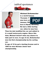Disabled Sportsmen: Michael Schumacher