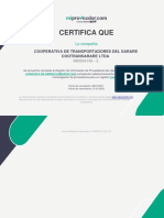 Certificado Vinculacion