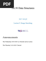 2IL50 Data Structures: 2017-18 Q3 Lecture 9: Range Searching