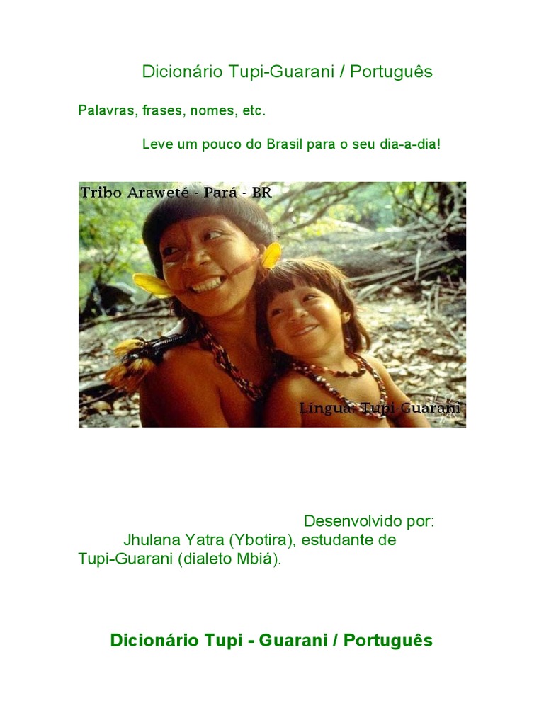 Dicionário Tupi-Guarani/Português | PDF