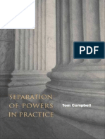 Tom Campbell - Separation of Powers in Practice-Stanford Law and Politics (2004)