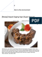 (Resep) Gepuk Daging Sapi (Super Empuk) - Andinaseptiarani