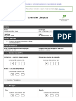 Checklist de Limpeza 