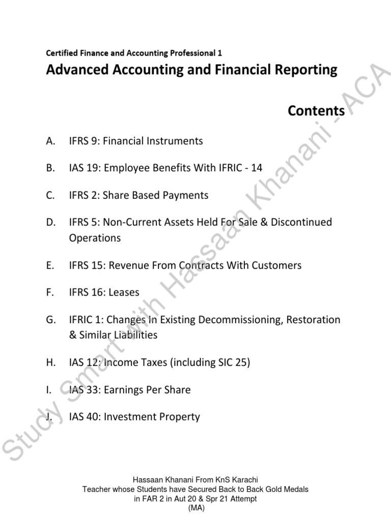 Ifrs 9 PDF Historical Cost Fair Value