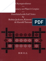 Olympiodorus Commentary on Plato’s Gorgias by Robin Jackson, Kimon Lycos, Harold Tarrant