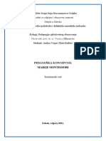 Koncepcija Marie Montessori Andrea Varga I Maša Radišić