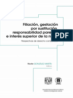 Filiación, Gestación Por Sustitución Por Responsabilidad Parental..