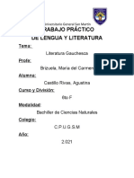 TP de Lengua, Literatura Gauchesca. Castillo Rivas Agustina 6F