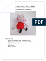 Pig Crochet Pattern 1