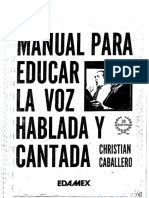 Manual Para Educar La Voz