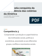 As Lutas Pela Conquista Da Independência Das Colônias Da América