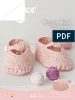 0022258-00001-12 Anchor Baby Book Pastel Pink Booties - ES