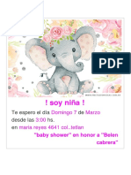 Tarjeta Babyshower Elefante Elefantito 8