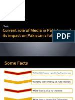 Current Role of Media in Pakistan and Its Impact On Pakistan's Future