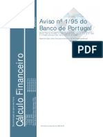 Aviso no 1/95 do Banco de Portugal sobre disponibilização de informação atualizada