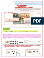 Pagamos Una Cuenta Con Monedas y Billetes