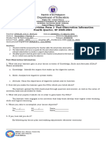 Department of Education: Instructional Supervision Form 1-Post-Observation Information Fourth Quarter, SY 2020-2021