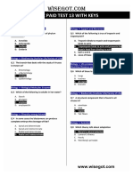 PMC Paid Test 13 With Keys