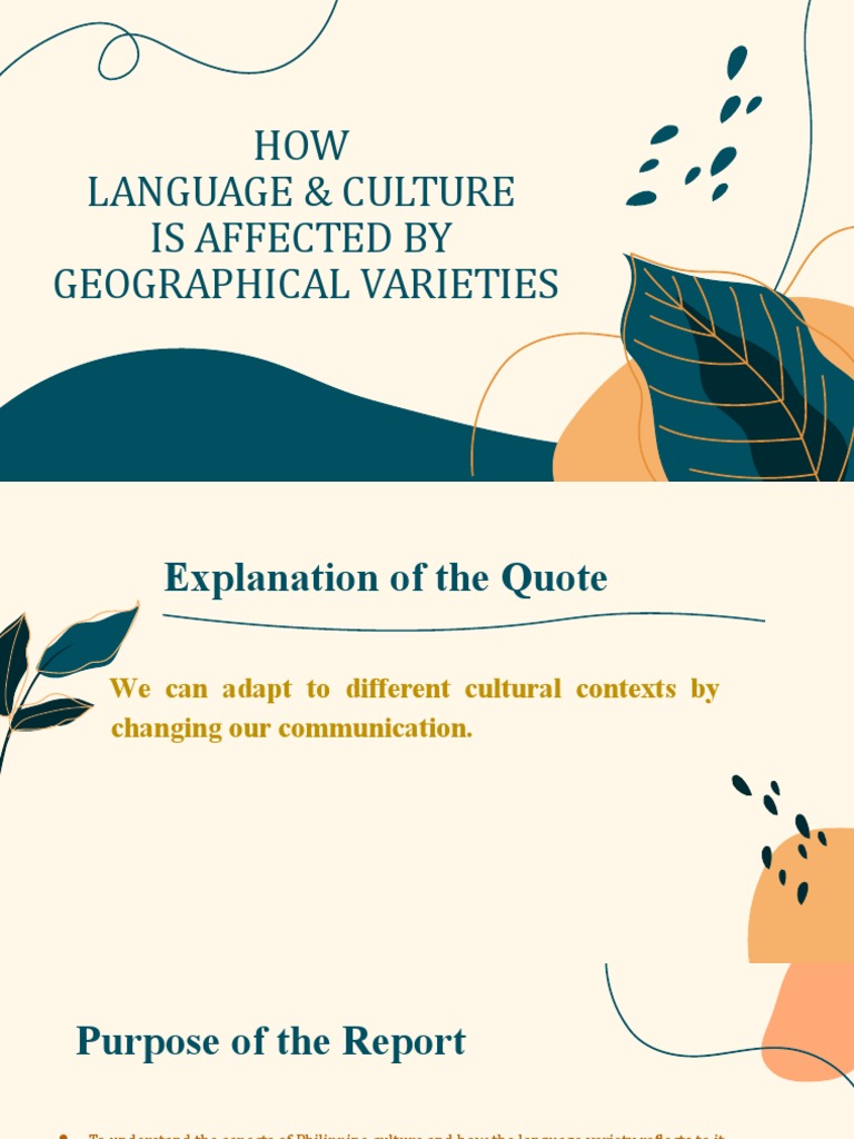 Geographical Varieties in Philippine Languages | PDF | Language Arts ...