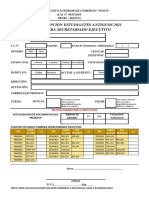 Formulario de Inscripcion Secretariado Ejecutivo