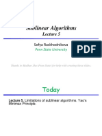 Sublinear Algorithms: Sofya Raskhodnikova