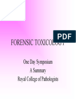 Forensic Toxicology: One Day Symposium A Summary Royal College of Pathologists