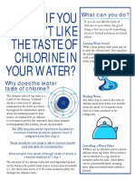How To Remove The Chlorine Taste Flyer