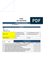 Contoh Form Exit Interview