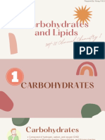 Carbohydrates and Lipids: An Overview of Structure, Function and Metabolism