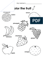 Color the Fruit