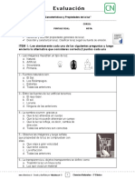 3Basico - Evaluación N°1 Ciencias - Clase 02 Semana 06 - 1S