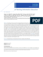 Current Status of Nursing Informatics Ed