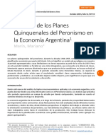 El Efecto de Los Planes Quinquenales Del Peronismo en La Economia Argentina Marin