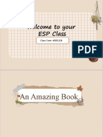 Welcome To Your ESP Class