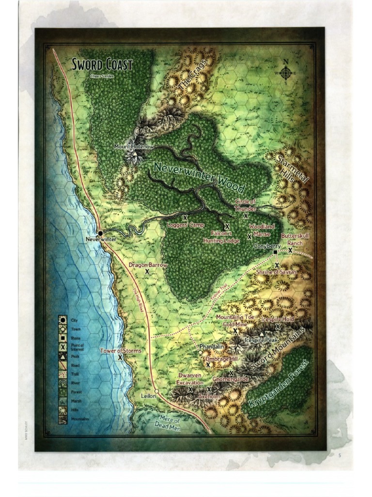 Dragon of Icespire Peak Map | PDF