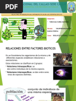 Relaciones Interespecificas e Intraespecifica