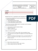 Evaluación inducción SST construcción